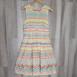 Plenty by Tracy Reese Pastel Striped Mini Dress